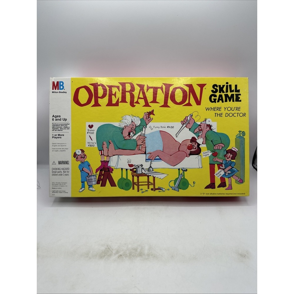Milton Bradley 4545 Operation Skill Game Where You're The Doctor! 1997
